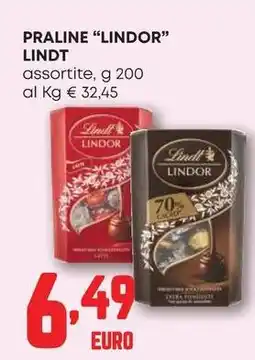 Pam Praline "lindor" LINDT offerta