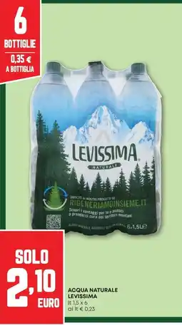 Pam Acqua naturale LEVISSIMA offerta