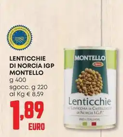 Pam Lenticchie di norcia igp montello offerta