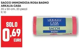 Pam Sacco immondizia rosa bagno ARKALIA CASA offerta