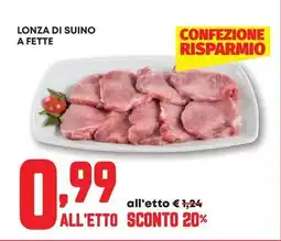 Pam Lonza di suino a fette offerta