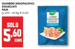 Pam Gamberi indopacifici sgusciati PAM offerta