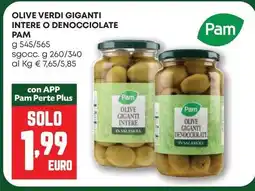 Pam Olive verdi giganti intere o denocciolate PAM offerta