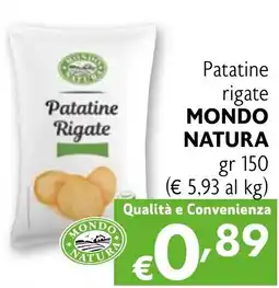 Eurospesa Patatine rigate MONDO NATURA offerta