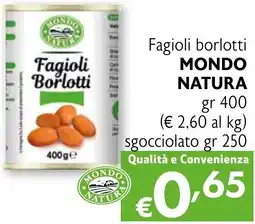 Eurospesa Fagioli borlotti MONDO NATURA offerta