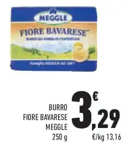 Conad Superstore Burro fiore bavarese MEGGLE offerta