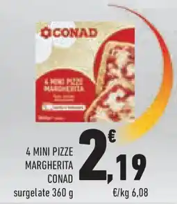 Conad Superstore 4 mini pizze margherita CONAD offerta