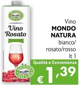 Eurospesa Vino MONDO NATURA bianco/ rosato/rosso offerta