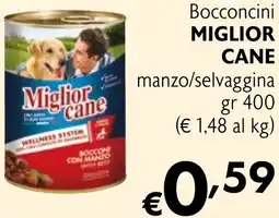 Eurospesa Bocconcini MIGLIOR CANE manzo/selvaggina offerta