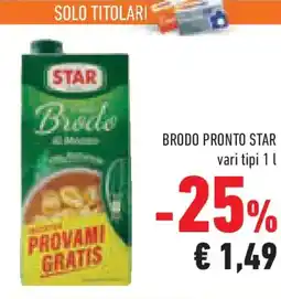 Conad Superstore Brodo pronto STAR offerta