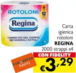 Eurospesa Carta igienica rotoloni REGINA offerta