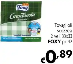Eurospesa Foxy Tovaglioli scozzesi offerta