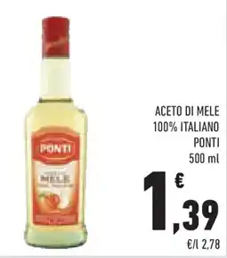 Conad Superstore Aceto di mele 100% italiano PONTI offerta