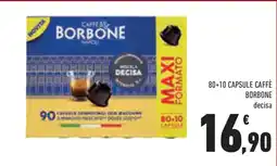 Conad Superstore 80+10 capsule caffè borbone decisa offerta