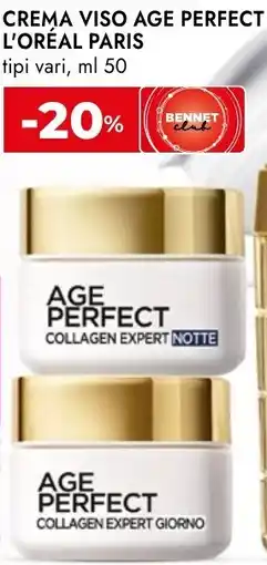 Bennet Crema viso age perfect L'ORÉAL PARIS offerta