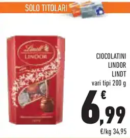 Conad Superstore Ciocolatini lindor LINDT offerta