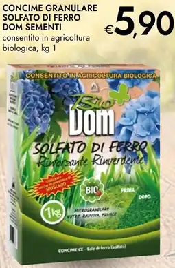 Bennet Concime granulare solfato di ferro DOM SEMENTI offerta