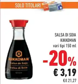 Conad Superstore Salsa di soia KIKKOMAN offerta