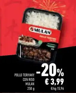 Conad Superstore Pollo teriyaky con riso MULAN offerta