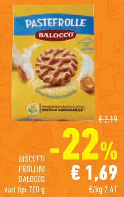 Conad Superstore Biscotti frollini BALOCCO offerta