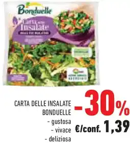 Conad Carta delle insalate BONDUELLE offerta