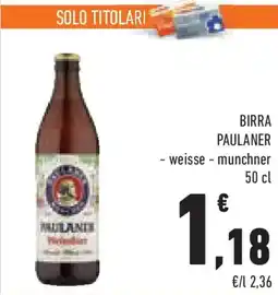 Conad Superstore Birra paulaner weisse, munchner offerta