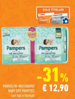Conad Superstore Pannolini-mutandino baby dry PAMPERS offerta