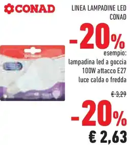 Conad Superstore Linea lampadine led CONAD offerta