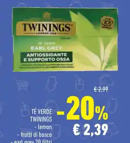 Conad Superstore Té verde twinings lemon, frutti di bosco, earl grey offerta