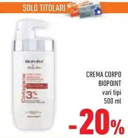 Conad Superstore Crema corpo BIOPOINT offerta