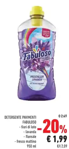 Conad Superstore Detergente pavimenti FABULOSO offerta