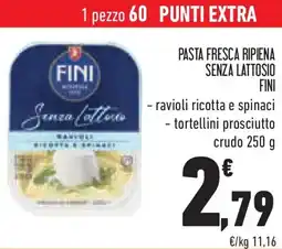 Conad Superstore Pasta fresca ripiena senza lattosio FINI offerta