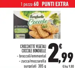 Conad Superstore Crocchette vegetali coccole BONDUELLE offerta