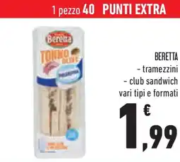 Conad Superstore Beretta tramezzini, club sandwich offerta