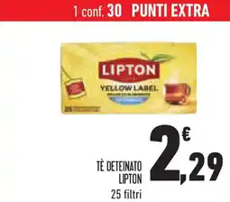 Conad Superstore Tè deteinato LIPTON offerta
