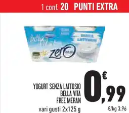Conad Superstore Yogurt senza lattosio bella vita free meran offerta