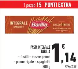 Conad Superstore Pasta integrale BARILLA offerta