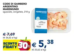 Esselunga Code di gambero argentino MAREMUNDI offerta