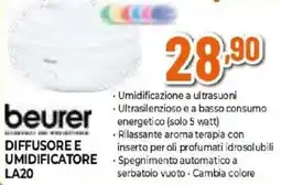 Expert beurer DIFFUSORE E UMIDIFICATORE LA20 offerta
