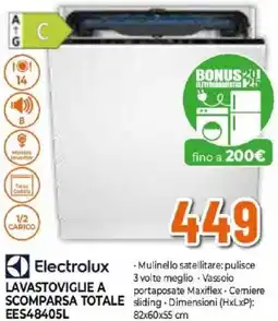 Expert Electrolux LAVASTOVIGLIE A SCOMPARSA TOTALE EES48405L offerta