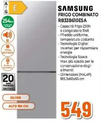 SAMSUNG FRIGO COMBINATO RB33B610ESA