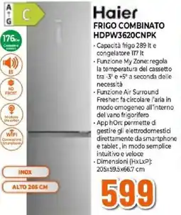 Expert Haier FRIGO COMBINATO HDPW3620CNPK offerta
