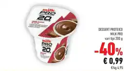 Conad Dessert proteico MILK PRO offerta