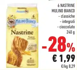 Conad 6 nastrine MULINO BIANCO offerta