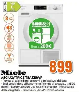 Expert Miele ASCIUGATRICE TEA535WP offerta