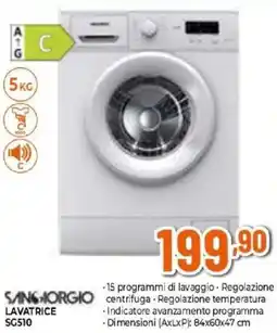 Expert SANGIORGIO LAVATRICE SG510 offerta