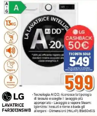 LG LAVATRICE F4R3013NSWB