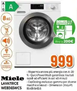 Expert Miele LAVATRICE WEB365WCS offerta
