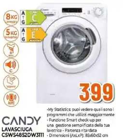Expert CANDY LAVASCIUGA CSWS4852DW3111 offerta