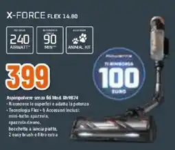 Expert Rowenta x-force flex 14.80 Aspirapolvere senza fili Mod. Rh9B74 offerta